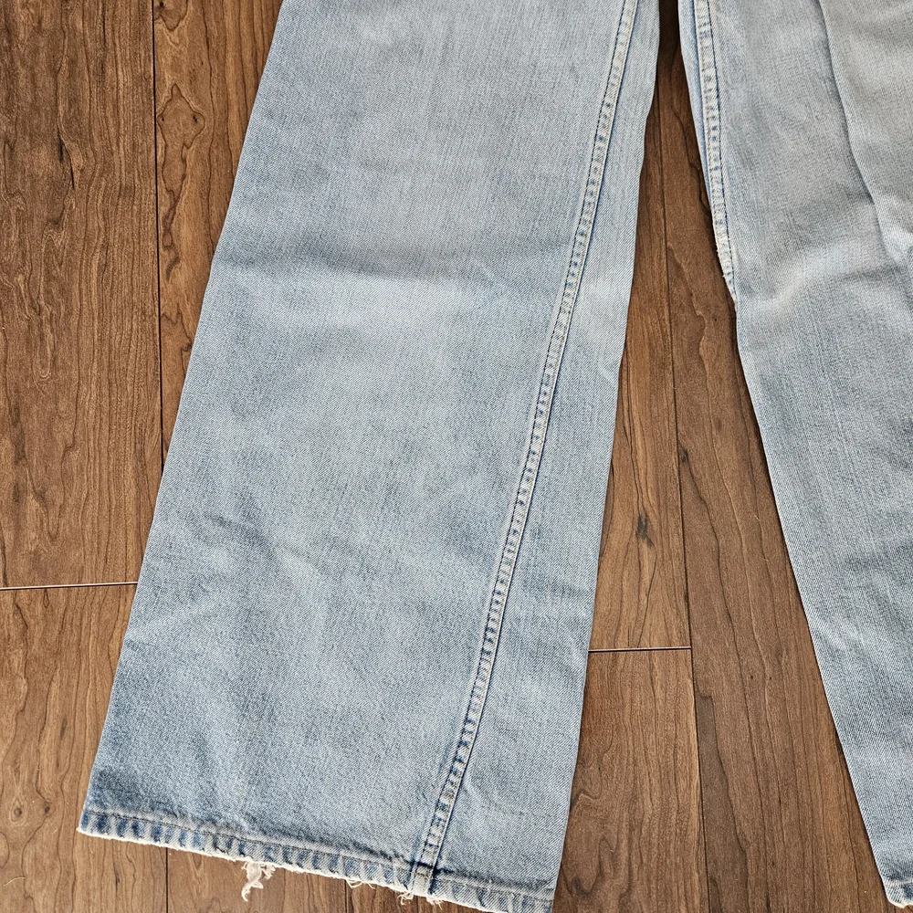 Light Blue Wide Leg Jeans - Picture 3 of 8